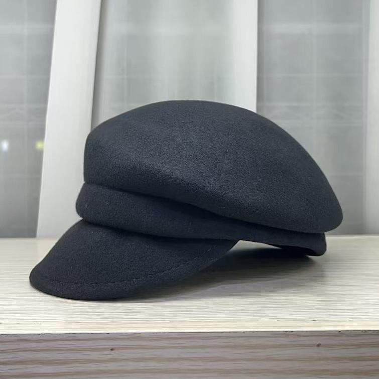Pure wool hat women s autumn and winter French cap showing face small beret top hat Adjustable чёрный
Pure wool hat women s autumn and winter French cap showing face small beret top hat Adjustable чёрный