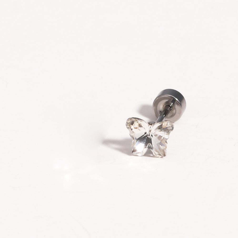 1pcs Shiny Butterfly Crystal Zircon Titanium Steel Ear Bone Nail Earrings for Women Cute Sweet Small Piercing Body Jewelry
1pcs Shiny Butterfly Crystal Zircon Titanium Steel Ear Bone Nail Earrings for Women Cute Sweet Small Piercing Body Jewelry