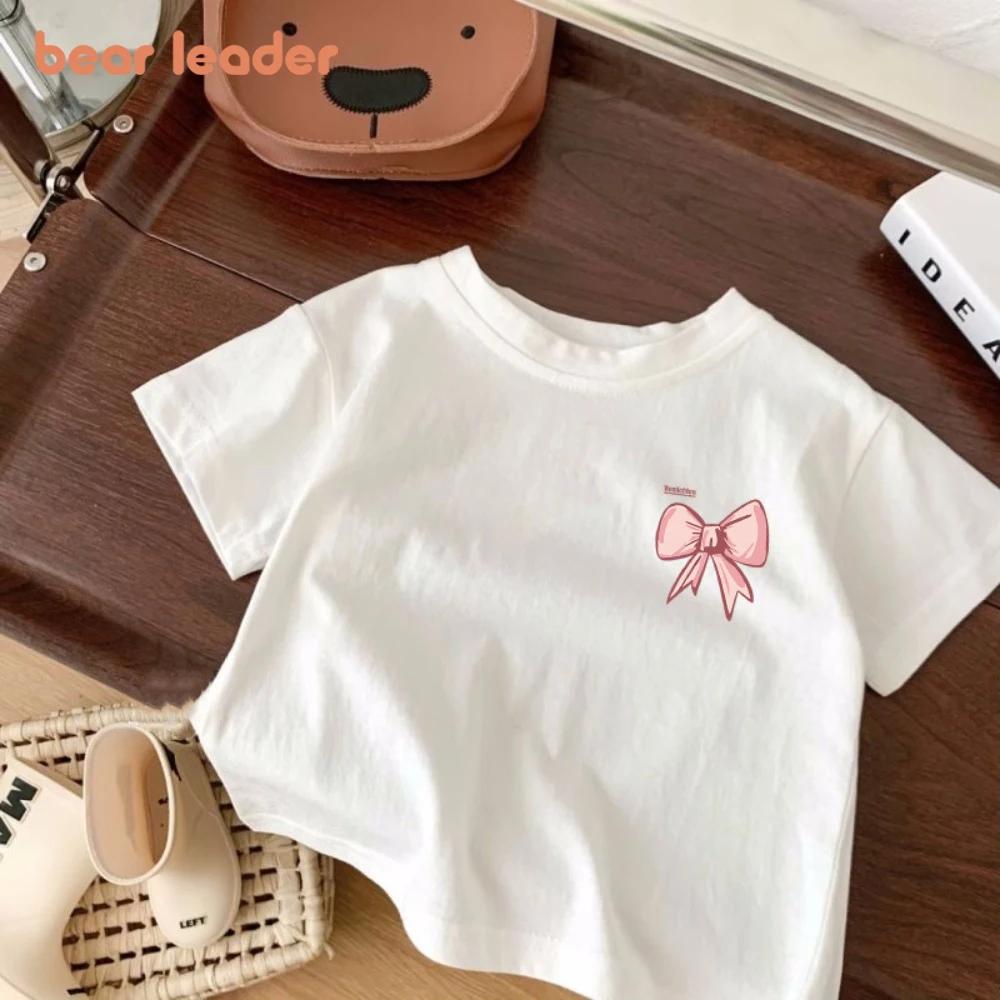 Bear Leader Children s Clothing Summer Smiling White T-shirt Cartoon Girl Avatar Bow Print Round Neck Short Sleeved Girl Top 110
Bear Leader Children s Clothing Summer Smiling White T-shirt Cartoon Girl Avatar Bow Print Round Neck Short Sleeved Girl Top 110