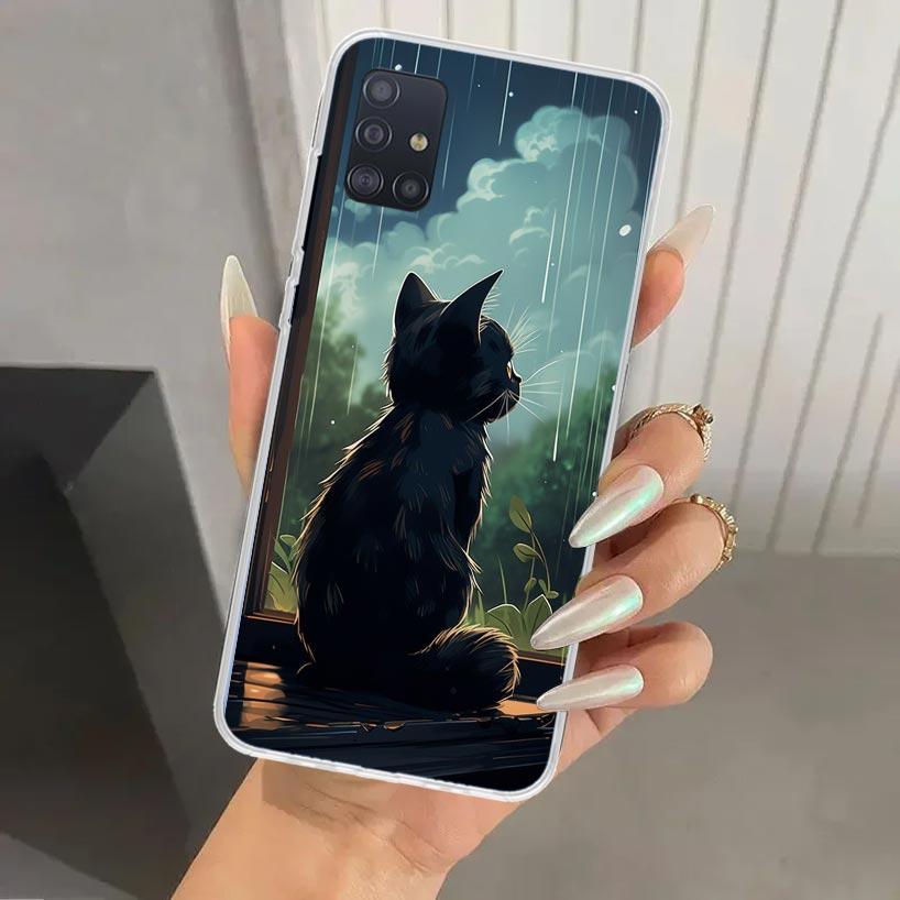 Anime Cat Rain Animal Phone Case for Samsung Galaxy A52 A32 A22 A12 A02S A50S A30S A10S Note 20 Ultra 10 Plus S10 A31 A20 A71 A7 Samsung A10S
Anime Cat Rain Animal Phone Case for Samsung Galaxy A52 A32 A22 A12 A02S A50S A30S A10S Note 20 Ultra 10 Plus S10 A31 A20 A71 A7 Samsung A10S