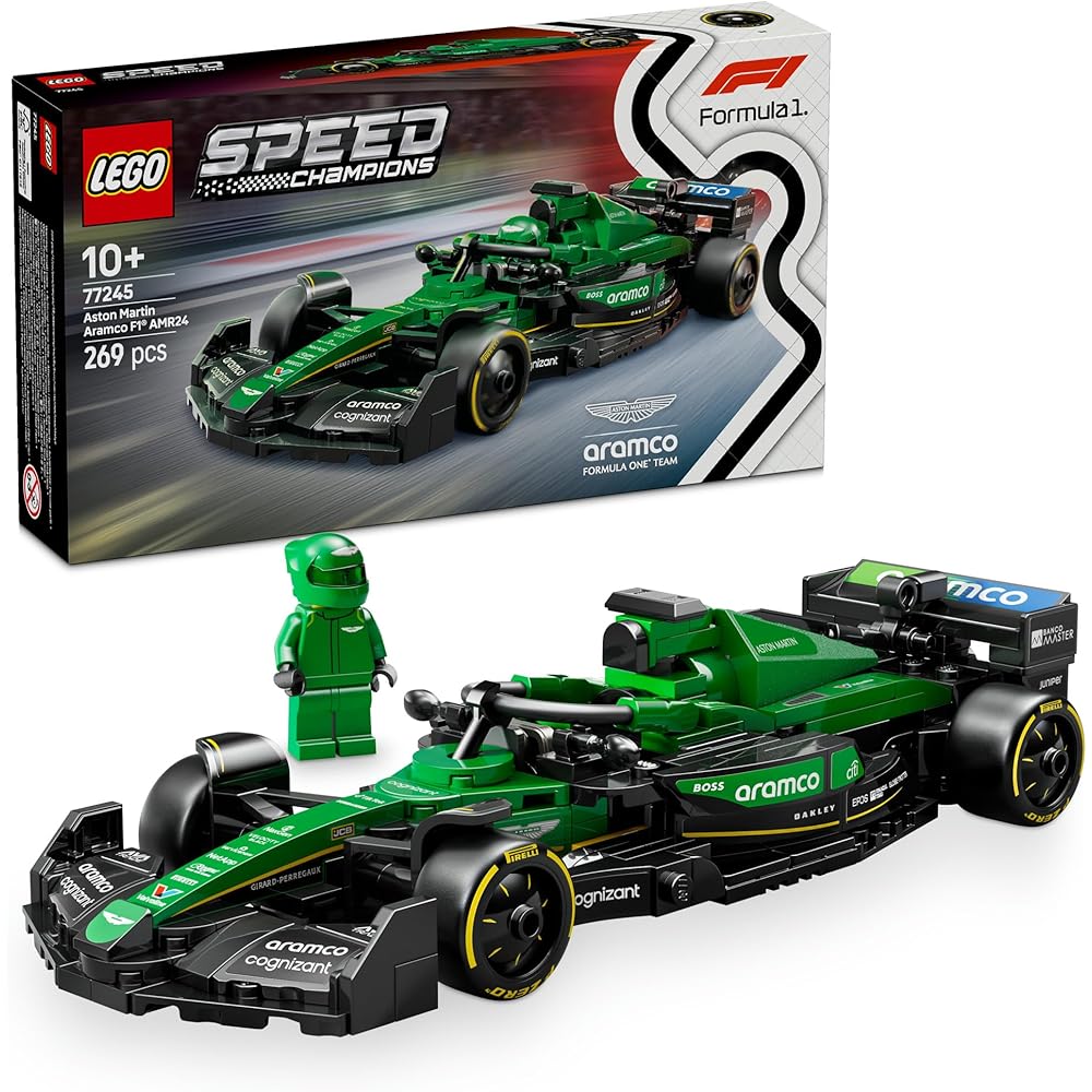 LEGO Speed Champions Aston Martin Aramco F1 AMR24 Race Car Toy Building Blocks for Kids Ages 10-12
LEGO Speed Champions Aston Martin Aramco F1 AMR24 Race Car Toy Building Blocks for Kids Ages 10-12