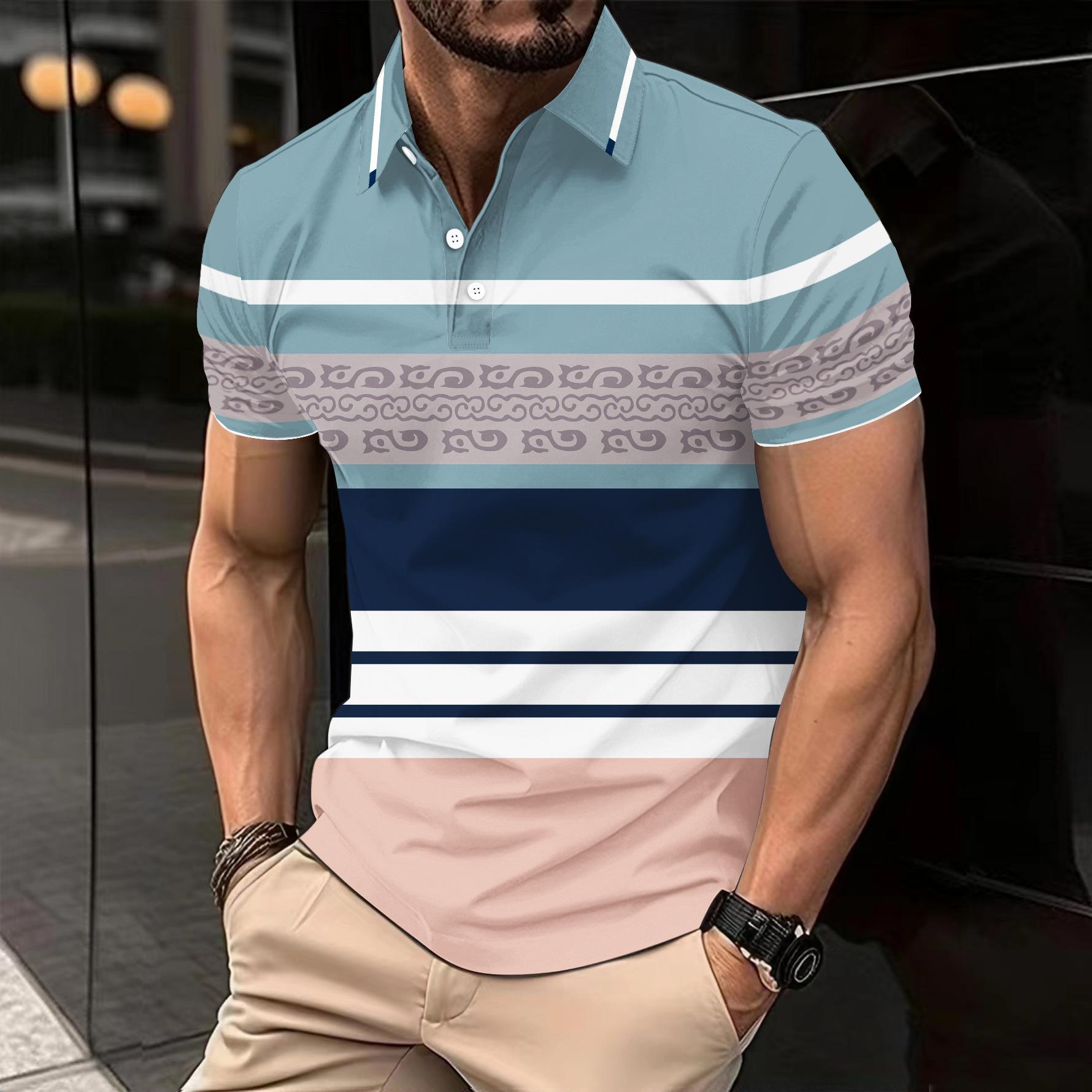 Новая мужская повседневная рубашка ПОЛО цифровая печать полосатая пуговицы лацкан топ футболка XXXL
Новая мужская повседневная рубашка ПОЛО цифровая печать полосатая пуговицы лацкан топ футболка XXXL