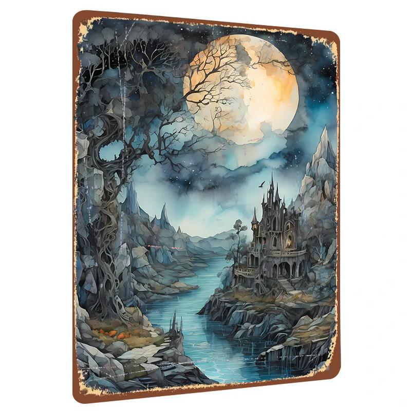Moonlit Fantasy Castle Metal Wall Art Decorative Painting for Home Decoration 20x30cm(7.8x11.8inch)
Moonlit Fantasy Castle Metal Wall Art Decorative Painting for Home Decoration 20x30cm(7.8x11.8inch)