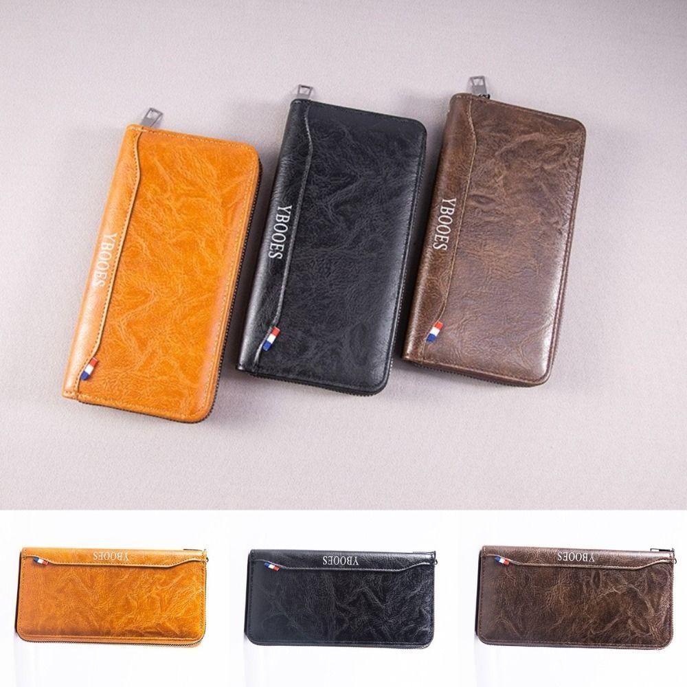Повседневный мужской длинный кошелек, длинный кошелек, сумка-кошелек для денег, портативный клатч, мужской кошелек коричневый
Повседневный мужской длинный кошелек, длинный кошелек, сумка-кошелек для денег, портативный клатч, мужской кошелек коричневый