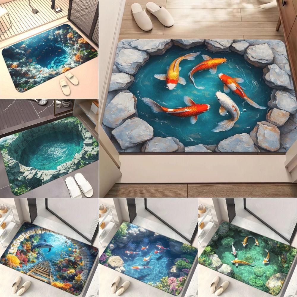 Washable Visual Hallucination Door Mat 3D Visual Effect Floor Mat Foot Pad Living Room Decoration 07
Washable Visual Hallucination Door Mat 3D Visual Effect Floor Mat Foot Pad Living Room Decoration 07