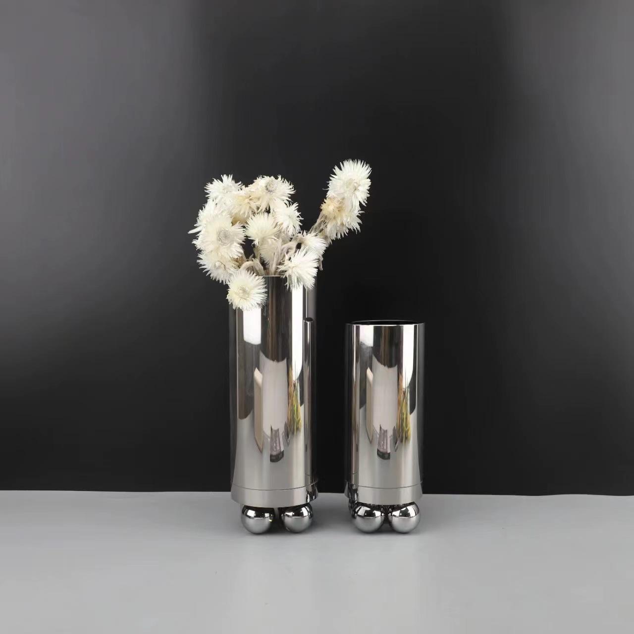 Glass Vase Silver Geometric Ball Abstract Cylinder Flower Vase Floral Arrangement Accessories Terrarium Home Decoration
Glass Vase Silver Geometric Ball Abstract Cylinder Flower Vase Floral Arrangement Accessories Terrarium Home Decoration