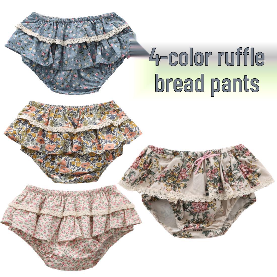 Summer Lace Floral Ruffle Skirt Pants for Infant & Toddler Girls - Bloomers & Shorts Combo 80cm
Summer Lace Floral Ruffle Skirt Pants for Infant & Toddler Girls - Bloomers & Shorts Combo 80cm
