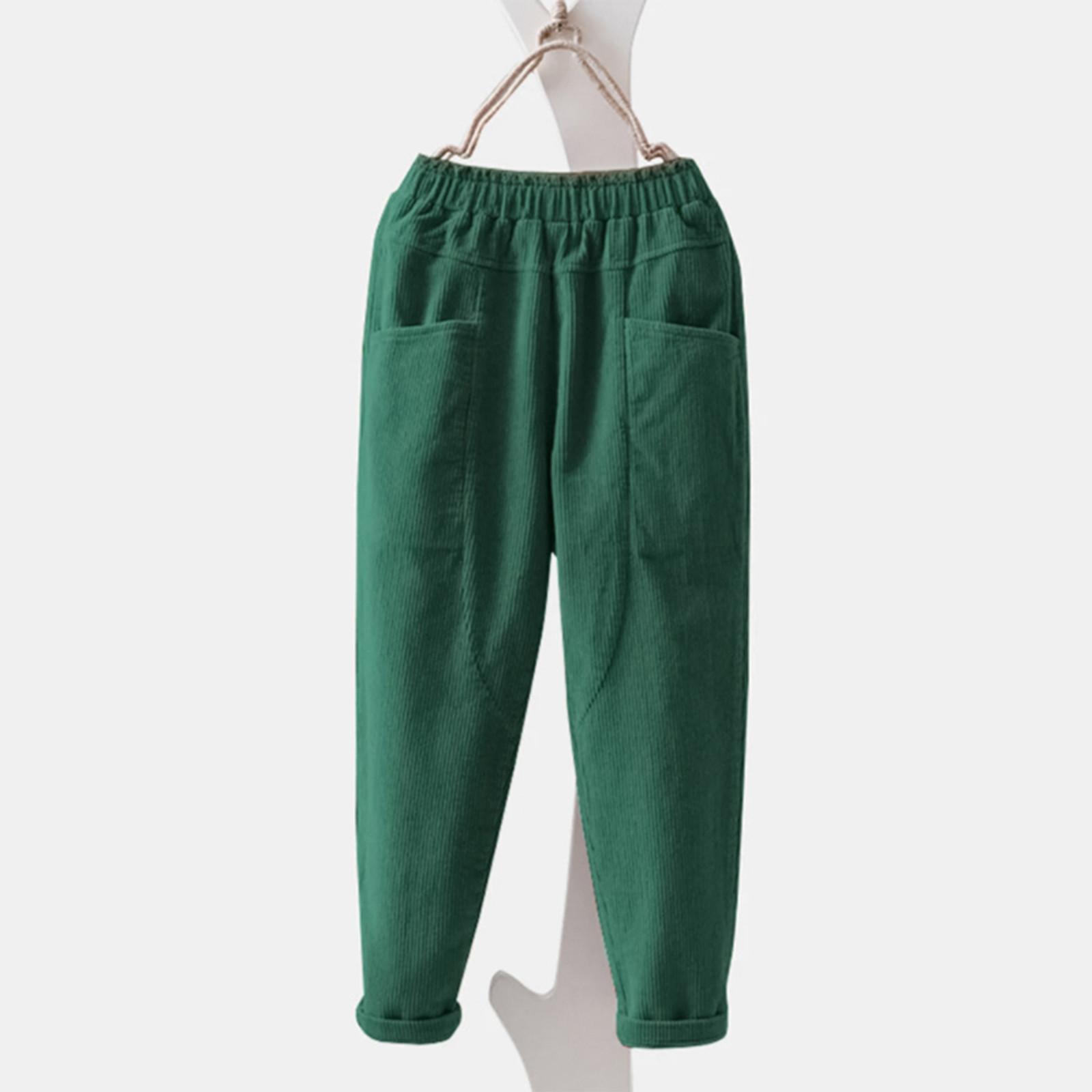Fashion Women Corduroy Multi Pocket Pants Stretch Waistline Large Size Trousers XL зелёный
Fashion Women Corduroy Multi Pocket Pants Stretch Waistline Large Size Trousers XL зелёный