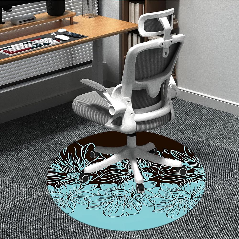 1pc Floral Pattern Office Round Rug, Non-slip, Soft and Durable Office Rug for Interior Decoration, Perfect for Office, Beautiful Decoration yy2603120 80cm by 80cm
1pc Floral Pattern Office Round Rug, Non-slip, Soft and Durable Office Rug for Interior Decoration, Perfect for Office, Beautiful Decoration yy2603120 80cm by 80cm