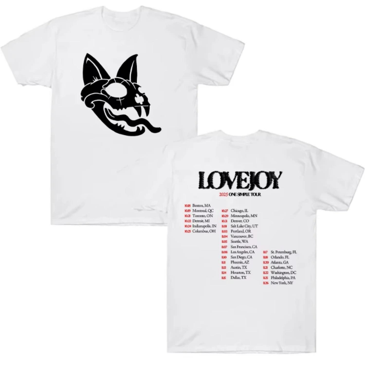 Loveoy 2025 Прості футболки для туру Lovejoy Футболки з графікою гурту Lovejoy Повсякденний чоловічий одяг Мода Унісекс Високоякісна бавовняна футболка Y2K XXXXXL чорний
Loveoy 2025 Прості футболки для туру Lovejoy Футболки з графікою гурту Lovejoy Повсякденний чоловічий одяг Мода Унісекс Високоякісна бавовняна футболка Y2K XXXXXL чорний