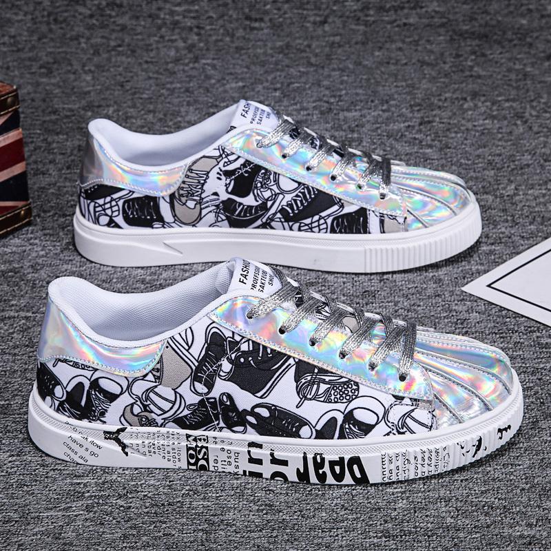 Верхние кроссовки унисекс с граффити, пара, трендовые, индивидуальные кроссовки для бега, прогулочная обувь 46 серебряный
Верхние кроссовки унисекс с граффити, пара, трендовые, индивидуальные кроссовки для бега, прогулочная обувь 46 серебряный