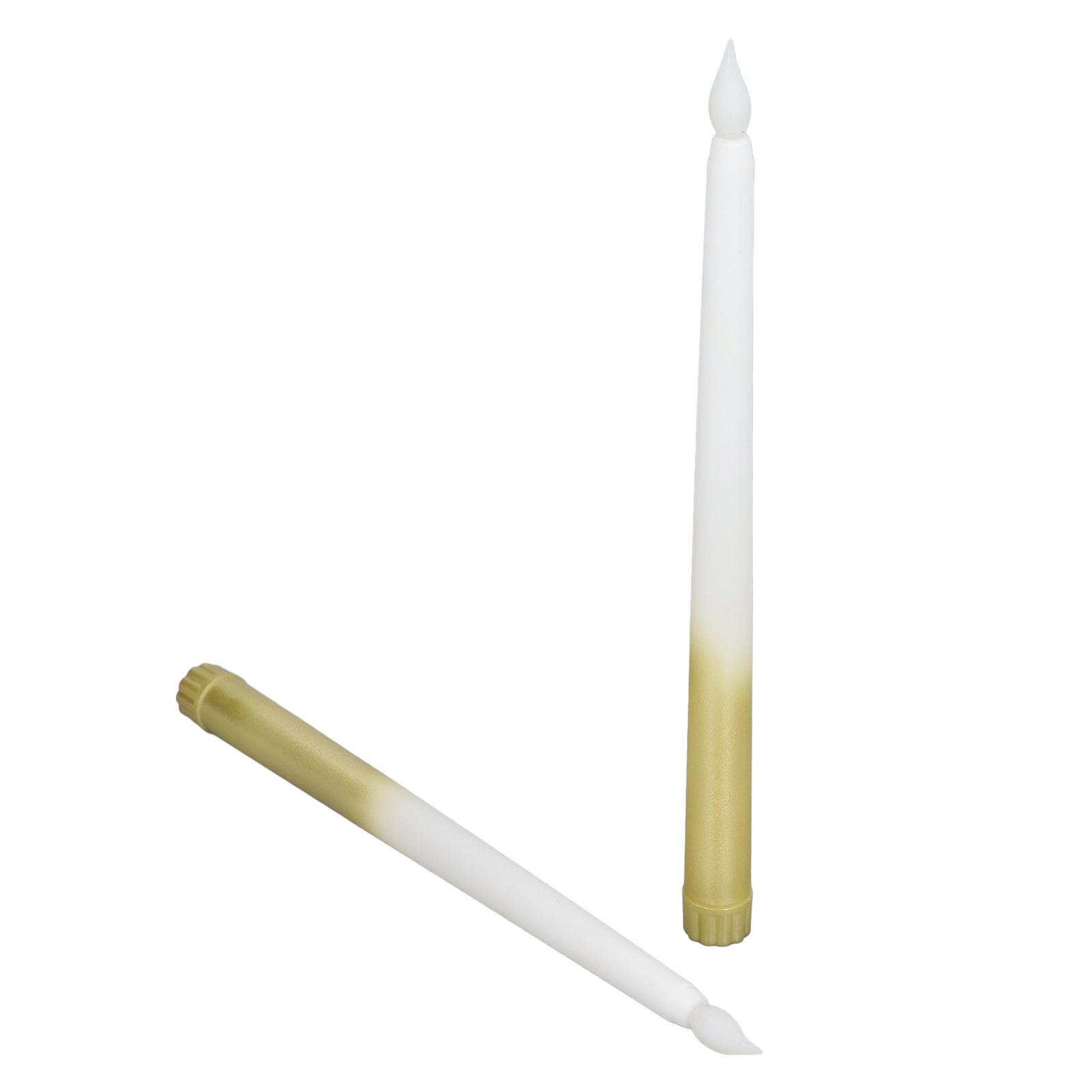 2pcs LED Taper Candles Battery Powered Flameless LED Candle Sticks for Festival Wedding Birthday Party Half Spray Gold
2pcs LED Taper Candles Battery Powered Flameless LED Candle Sticks for Festival Wedding Birthday Party Half Spray Gold