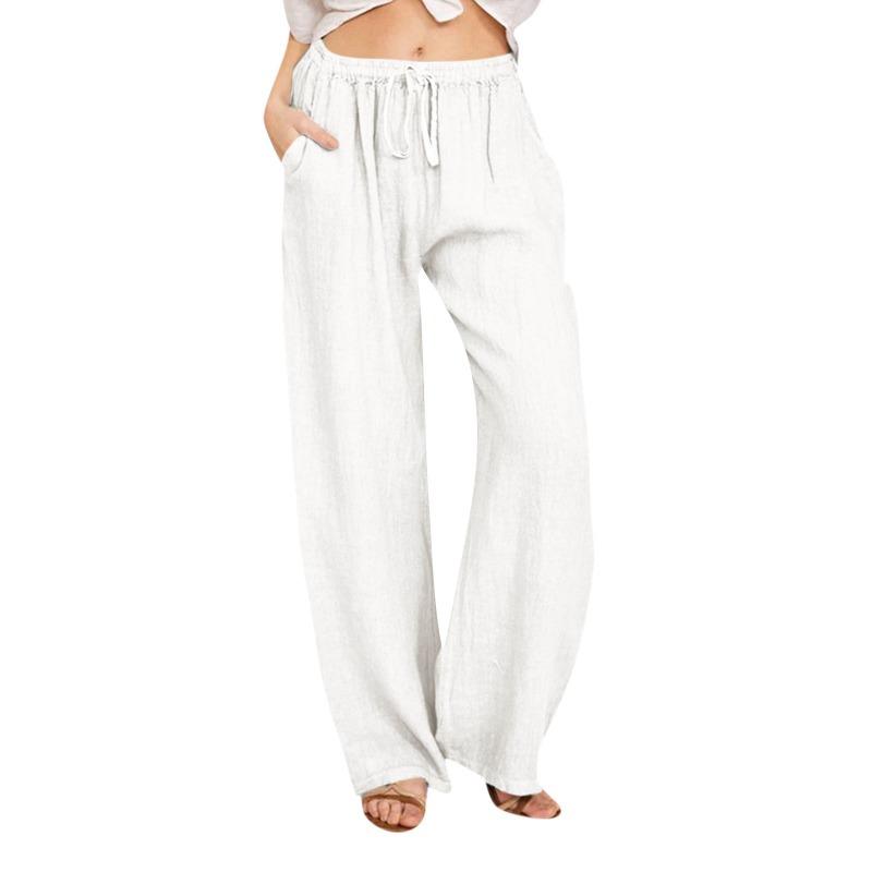 Large Size Women s Elastic Waist Trousers, Linen Casual Loose Wide-leg Trousers Women B6601#, Home Casual All-match Pocket Lace-up Casual Trousers XXXL білий
Large Size Women s Elastic Waist Trousers, Linen Casual Loose Wide-leg Trousers Women B6601#, Home Casual All-match Pocket Lace-up Casual Trousers XXXL білий