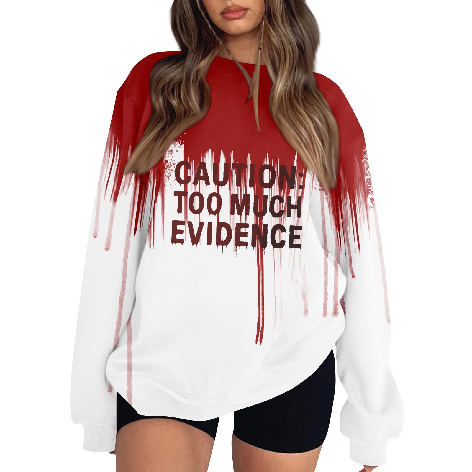 Women s Fashion Casual Long Sleeve Halloween Printed Neck Sweatshirt Top M Кіновар
Women s Fashion Casual Long Sleeve Halloween Printed Neck Sweatshirt Top M Кіновар