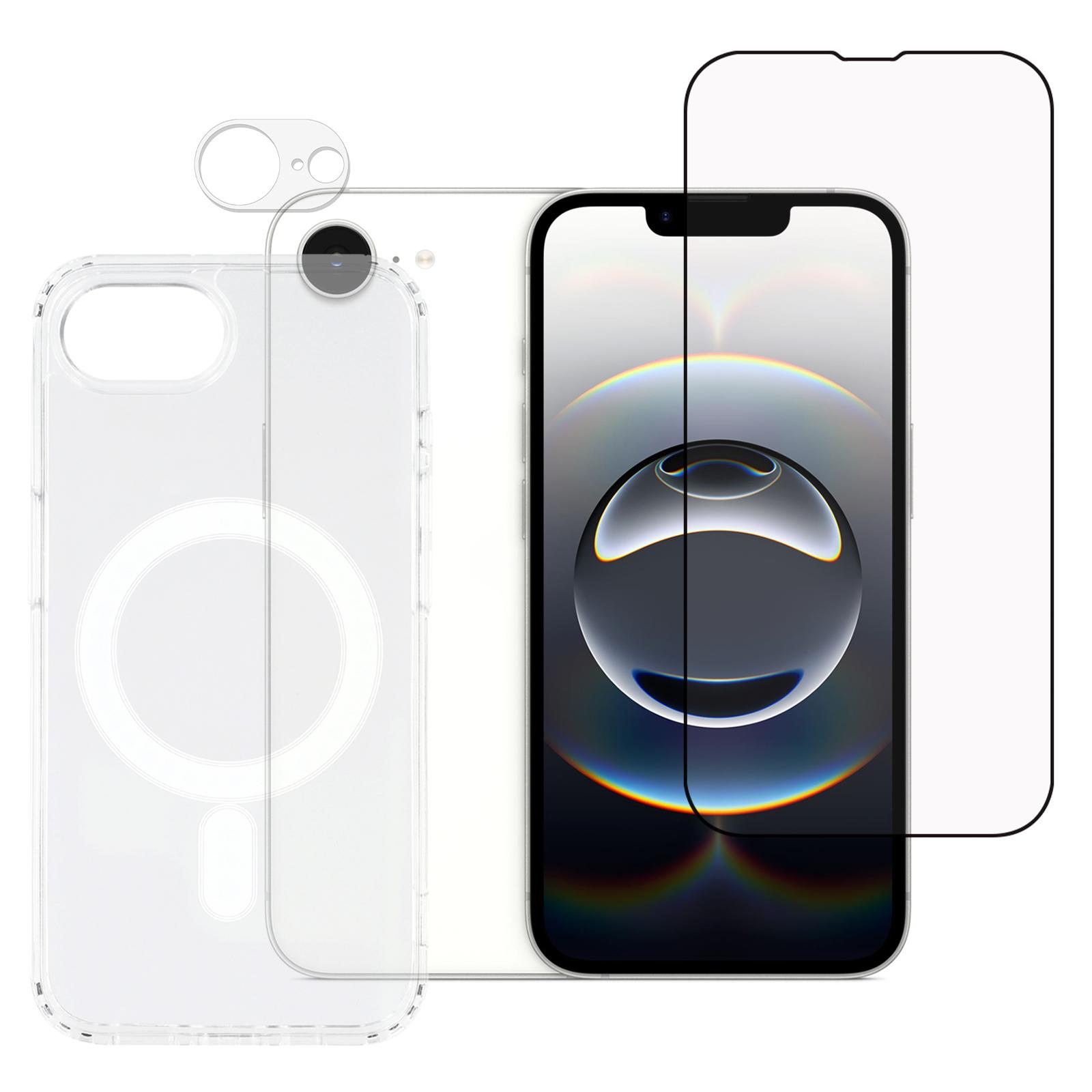 For iPhone 16e Phone Case Compatible with MagSafe with Tempered Glass Screen Film+Clear Lens Film Type A
For iPhone 16e Phone Case Compatible with MagSafe with Tempered Glass Screen Film+Clear Lens Film Type A
