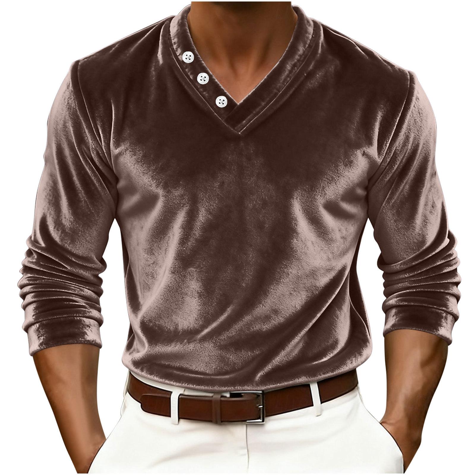 Mens Shiny Wet Look Long Sleeve T-shirt Top Slim Fit V Neck Blouse XL кавовий
Mens Shiny Wet Look Long Sleeve T-shirt Top Slim Fit V Neck Blouse XL кавовий