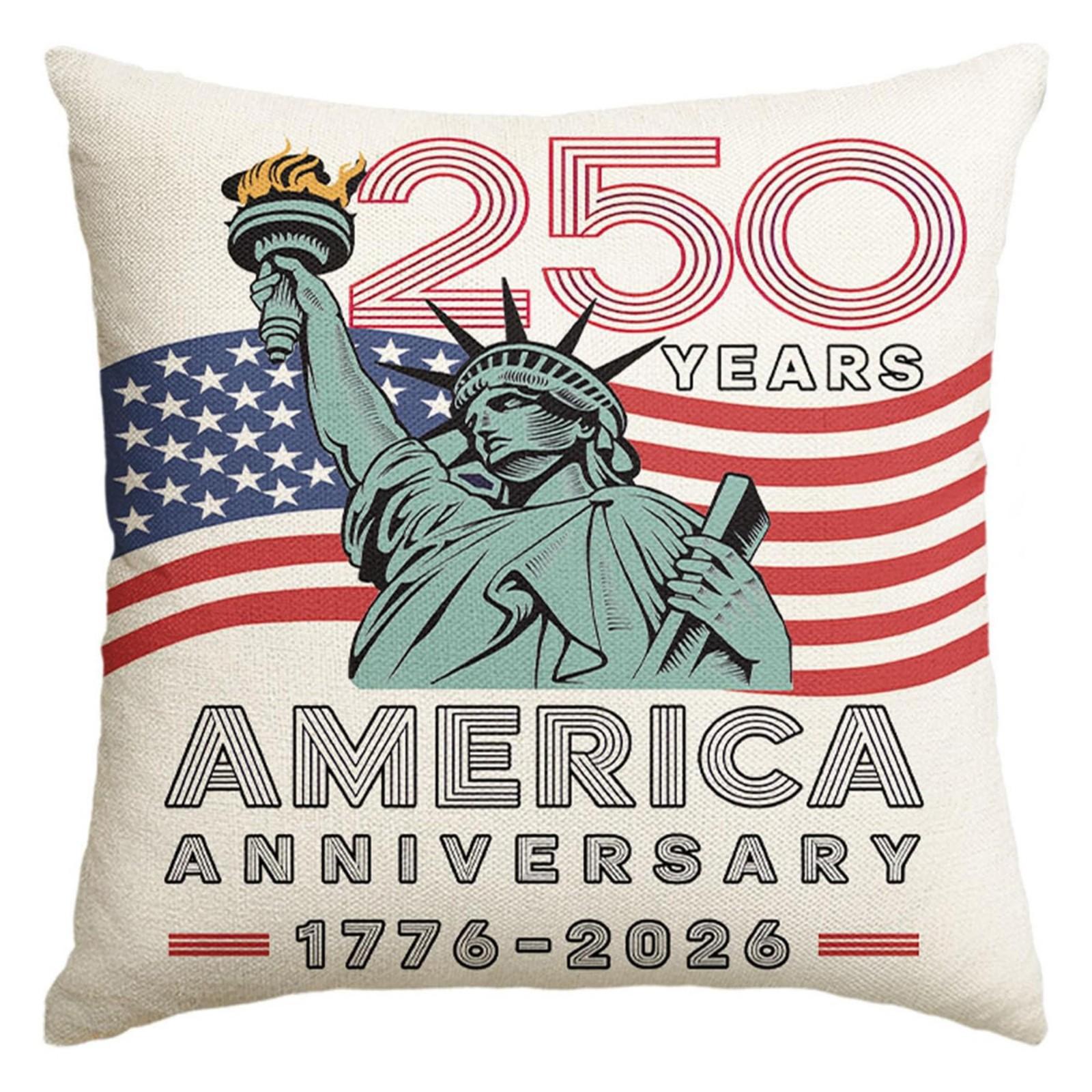 Anniversary Party Decoration, 250th Anniversary Independence Day, Pillow And Sofa Cushion Cover Decoration One Size
Anniversary Party Decoration, 250th Anniversary Independence Day, Pillow And Sofa Cushion Cover Decoration One Size