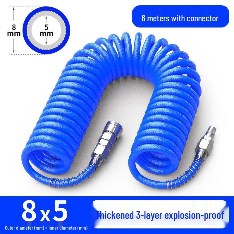 Aokewen High-Pressure Coiled PU Air Hose
Aokewen High-Pressure Coiled PU Air Hose