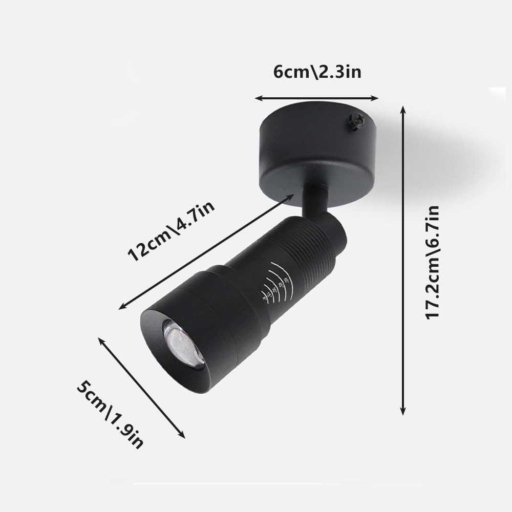 JOYINLED 1/2/5pcs Adjustable Track Spot Light - 7W LED Ceiling Spotlight for Artwork Gallery Retail Display Home Accent Lighting 7W 4000K&1pcs чорний
JOYINLED 1/2/5pcs Adjustable Track Spot Light - 7W LED Ceiling Spotlight for Artwork Gallery Retail Display Home Accent Lighting 7W 4000K&1pcs чорний