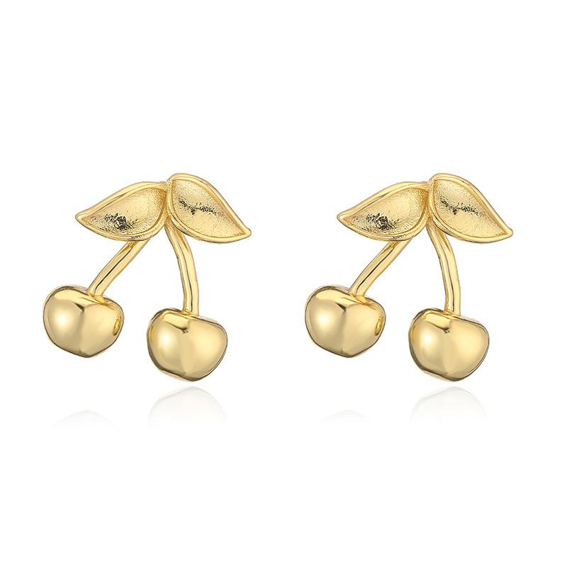 HECHENG, 18K Golden-plated Glossy Earrings Fruit Cherry Golden Sweet And Lovely Ladies Zircon Earrings, 1 Pair Other золотий
HECHENG, 18K Golden-plated Glossy Earrings Fruit Cherry Golden Sweet And Lovely Ladies Zircon Earrings, 1 Pair Other золотий