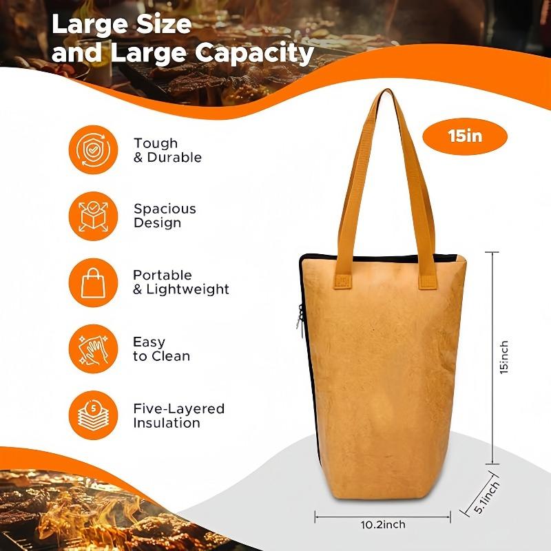 Tyvek Barbecue Bag, Picnic Insulated Bag 15 inches коричневий
Tyvek Barbecue Bag, Picnic Insulated Bag 15 inches коричневий