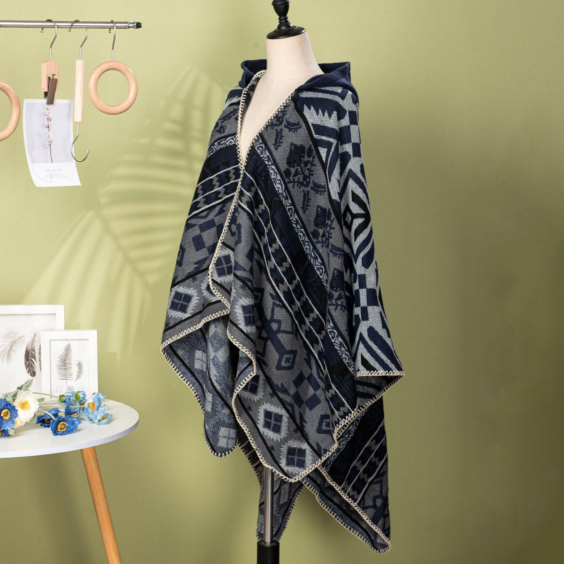Bohemian Style Geometric Floral Pattern Hooded Cloak Travel Vacation 131*148CM чёрный
Bohemian Style Geometric Floral Pattern Hooded Cloak Travel Vacation 131*148CM чёрный