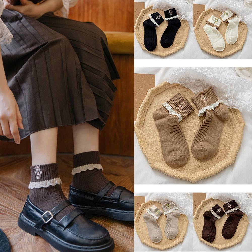 Cotton Women Cotton Socks JK Lolita Lace Ruffle Socks Tube Socks Comfortable Medium Tube Socks
Cotton Women Cotton Socks JK Lolita Lace Ruffle Socks Tube Socks Comfortable Medium Tube Socks