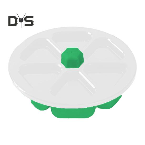 Набор форм для риса «Бэнто» 6 в 1, пресс для суши без бисфенола А для роллов с водорослями, японская форма для онигири, треугольный изготовитель для приготовления еды на домашней вечеринке зелёный