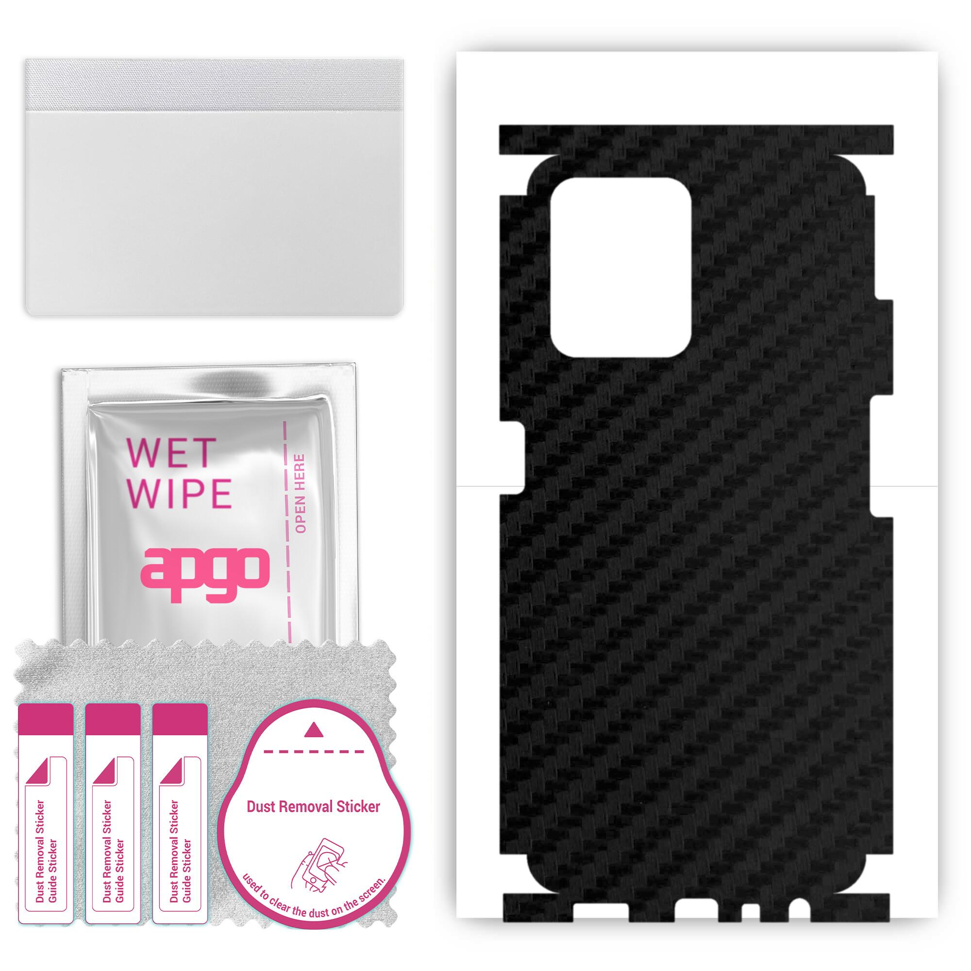 apgo Protective Skin Sticker for the back+sides compatible with Realme C35, Full Wrap Film, Foil, Vinyl - Pattern Carbon Black
apgo Protective Skin Sticker for the back+sides compatible with Realme C35, Full Wrap Film, Foil, Vinyl - Pattern Carbon Black