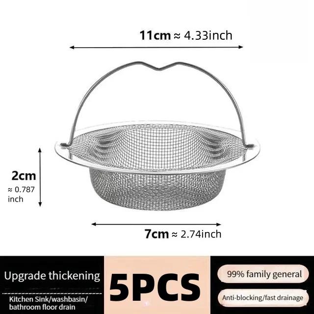 Фильтр для кухонной мойки из нержавеющей стали, утолщенный, антизасоряющий сливной фильтр, универсальная герметичная сетка для корзины для мойки, улавливатель мусора
Фильтр для кухонной мойки из нержавеющей стали, утолщенный, антизасоряющий сливной фильтр, универсальная герметичная сетка для корзины для мойки, улавливатель мусора