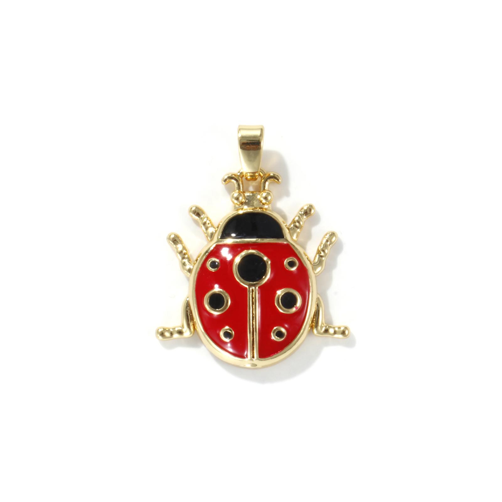 2Pcs Brass Insect Charm Pendant 18K Real Gold Plated Red Ladybug Animal Enamel Pendant For DIY Necklace Bracelet Jewerly Making
2Pcs Brass Insect Charm Pendant 18K Real Gold Plated Red Ladybug Animal Enamel Pendant For DIY Necklace Bracelet Jewerly Making