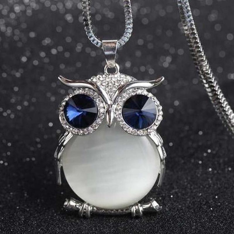Fashion Cute Owl Pendant Necklace for Women Long Sweater Chain Rhinestone Necklaces Clothing Accessories Personality Jewelry
Fashion Cute Owl Pendant Necklace for Women Long Sweater Chain Rhinestone Necklaces Clothing Accessories Personality Jewelry