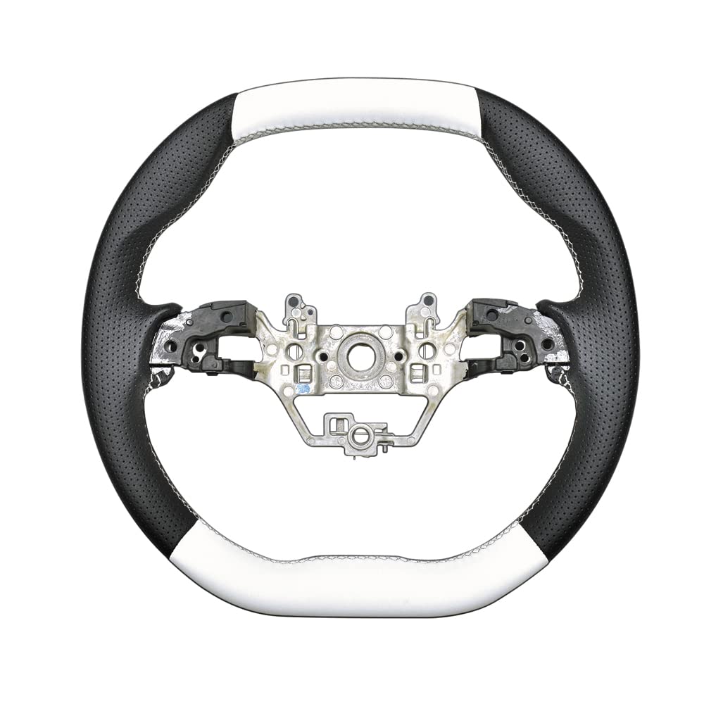 RAMBO Steering Fit Handle All Leather D Type White Leather Black Perforated Leather European White Stitch Genuine Replacement For Car Models Only
RAMBO Steering Fit Handle All Leather D Type White Leather Black Perforated Leather European White Stitch Genuine Replacement For Car Models Only