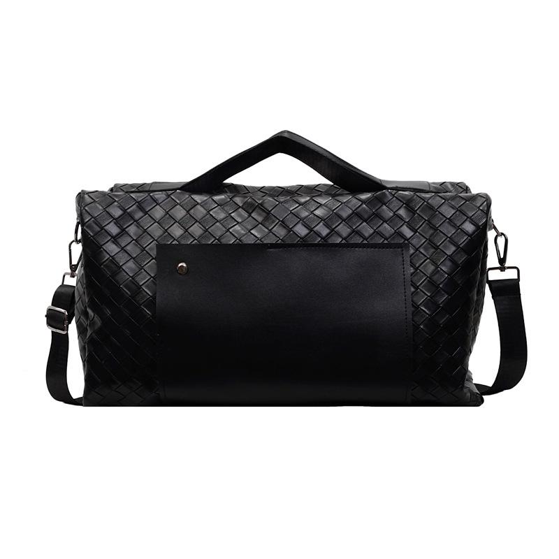 Rhombus woven sports bag, high-end portable travel bag, women s large-capacity new pu leather shoulder fitness bag чорний
Rhombus woven sports bag, high-end portable travel bag, women s large-capacity new pu leather shoulder fitness bag чорний