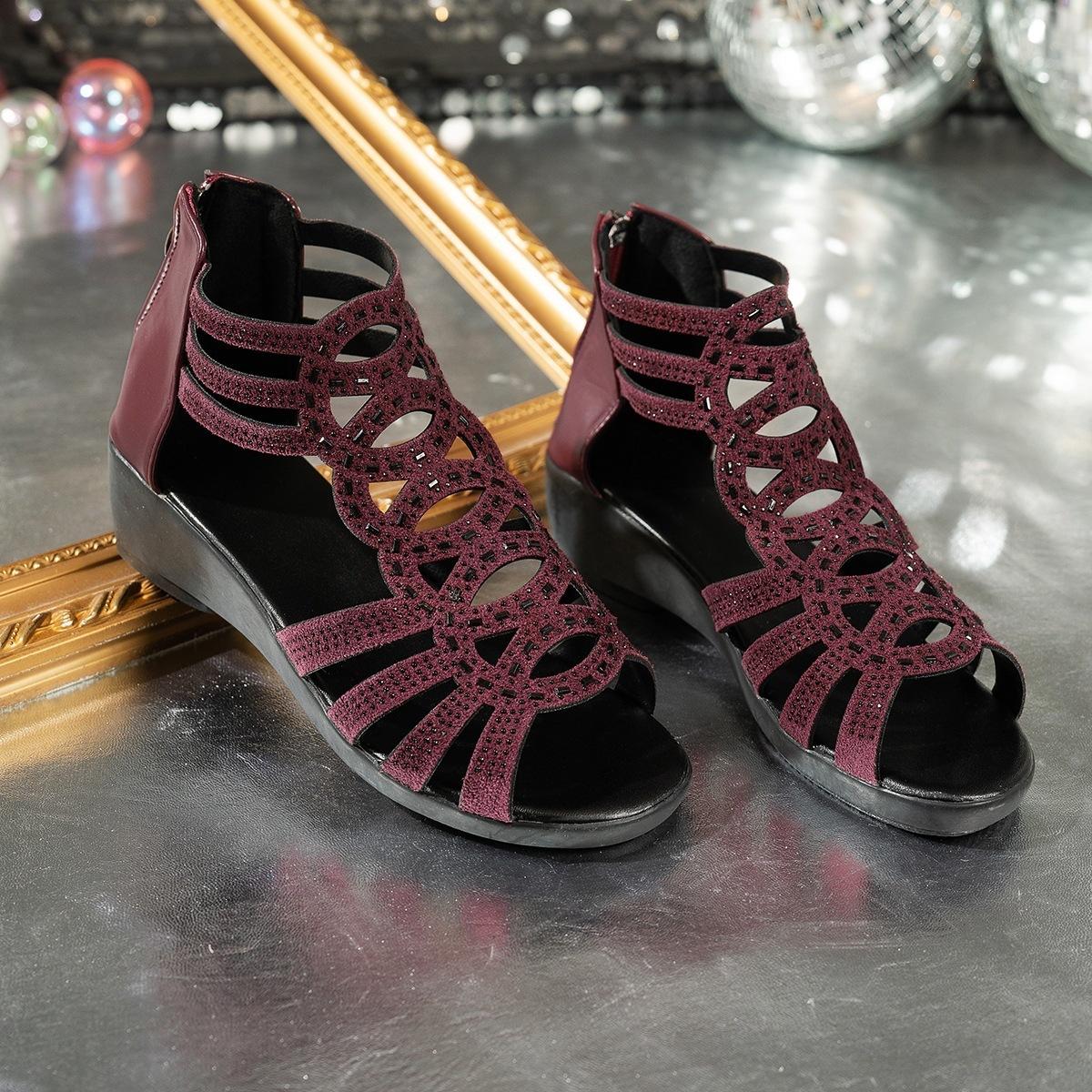 Women s Shoes, Sandals, Thick-soled Hollow Shoes, Wedge Heels 35 бордовый
Women s Shoes, Sandals, Thick-soled Hollow Shoes, Wedge Heels 35 бордовый
