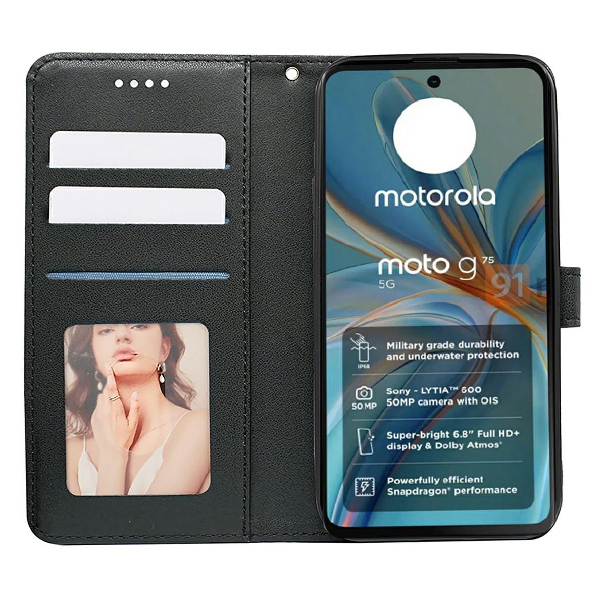 For Motorola Moto G75 5G Case Anti Scratch Splicing Imprinted Rhombus Leather Phone Cover Blue 
For Motorola Moto G75 5G Case Anti Scratch Splicing Imprinted Rhombus Leather Phone Cover Blue