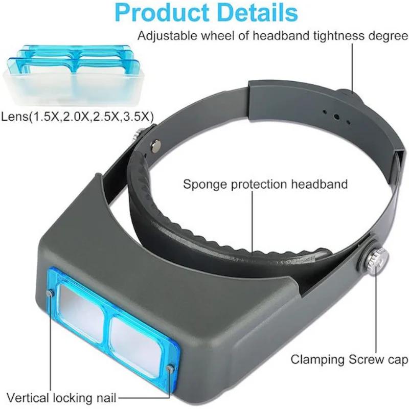 Tungfull пов язка на голову Лупа на голові Hands Free Збільшувальні окуляри Лупа Козирок для електроніки Ремонт годинників Ювелірні вироби срібний
Tungfull пов язка на голову Лупа на голові Hands Free Збільшувальні окуляри Лупа Козирок для електроніки Ремонт годинників Ювелірні вироби срібний