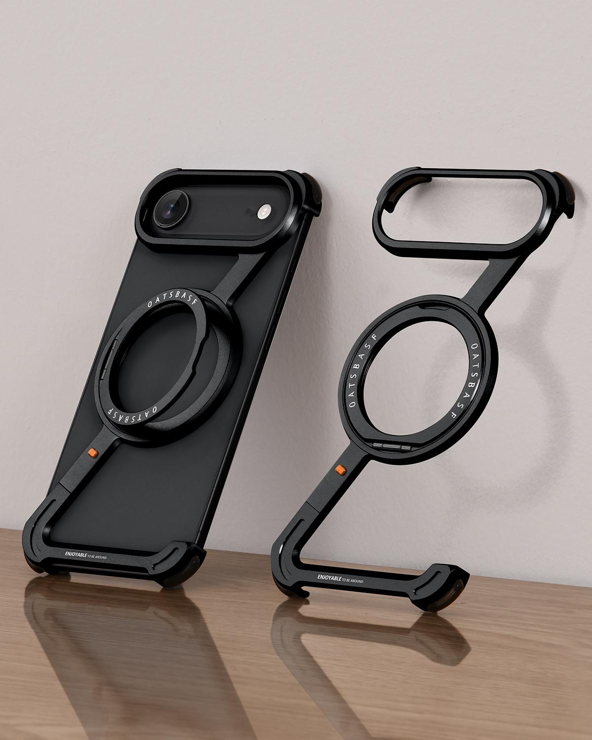 Eary Minimalist Phone Case for iPhone 17 Air Magsafe with 360°Rotatable Magnetic Ring Kickstand Aluminum Frameless Bumper Cover iPhone Air чорний
Eary Minimalist Phone Case for iPhone 17 Air Magsafe with 360°Rotatable Magnetic Ring Kickstand Aluminum Frameless Bumper Cover iPhone Air чорний