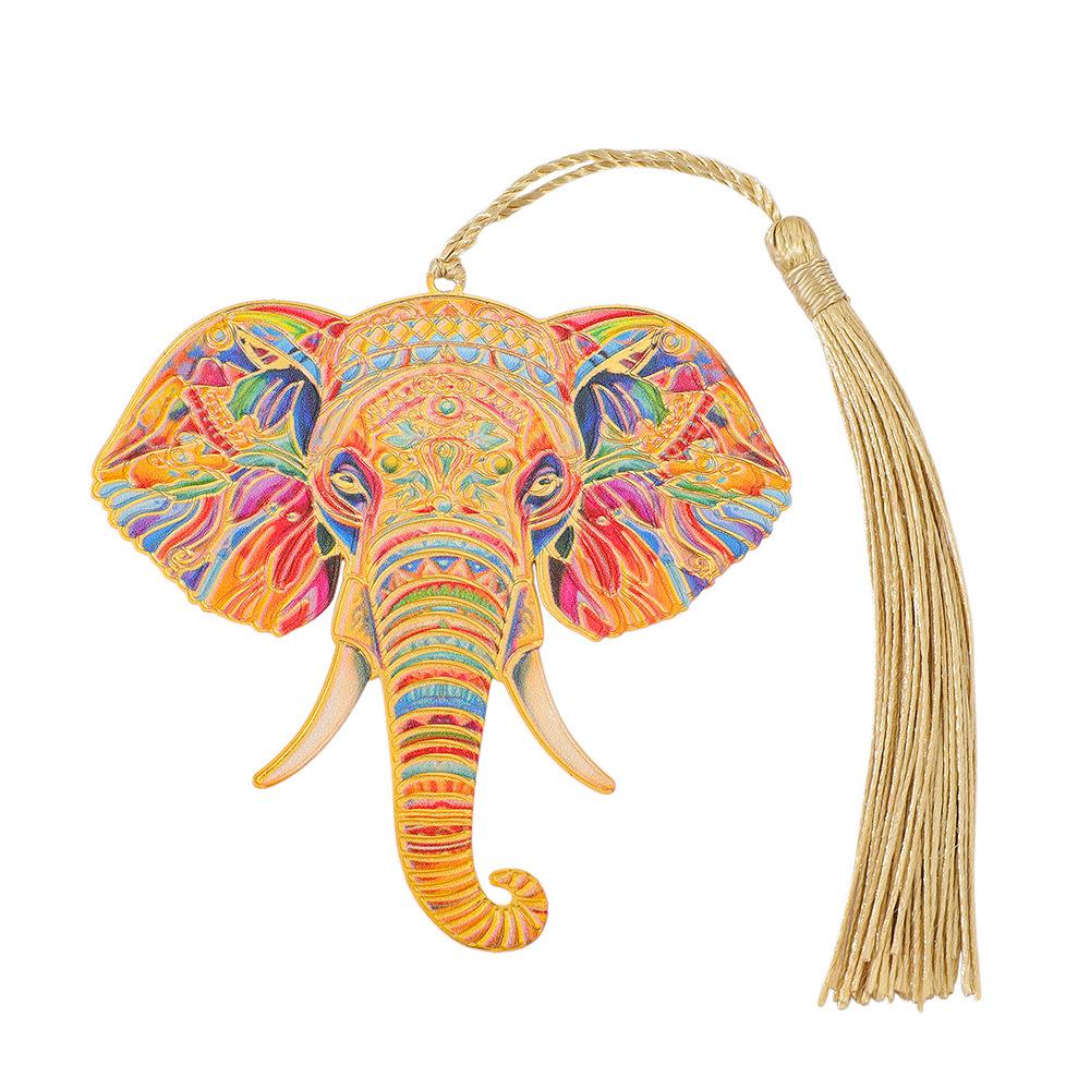 Vintage Colorful Elephant Metal Bookmark with Tassel Exquisite Book Mark for Creative Stationery Gift for Students Teachers
Vintage Colorful Elephant Metal Bookmark with Tassel Exquisite Book Mark for Creative Stationery Gift for Students Teachers