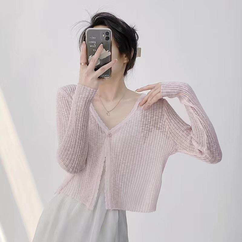 Summer Women s Long Sleeve Knitted Shirt Hollow Air Conditioning Cardigan Coat Women s Micro Transparent Sunscreen Coat Thin S рожевий
Summer Women s Long Sleeve Knitted Shirt Hollow Air Conditioning Cardigan Coat Women s Micro Transparent Sunscreen Coat Thin S рожевий