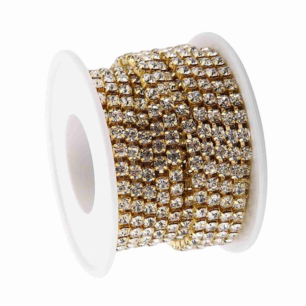 1pcs 4MM Rhinestone Cup Chain Silver Brass Base Close Chain Trim DIY Crafts золотой
1pcs 4MM Rhinestone Cup Chain Silver Brass Base Close Chain Trim DIY Crafts золотой