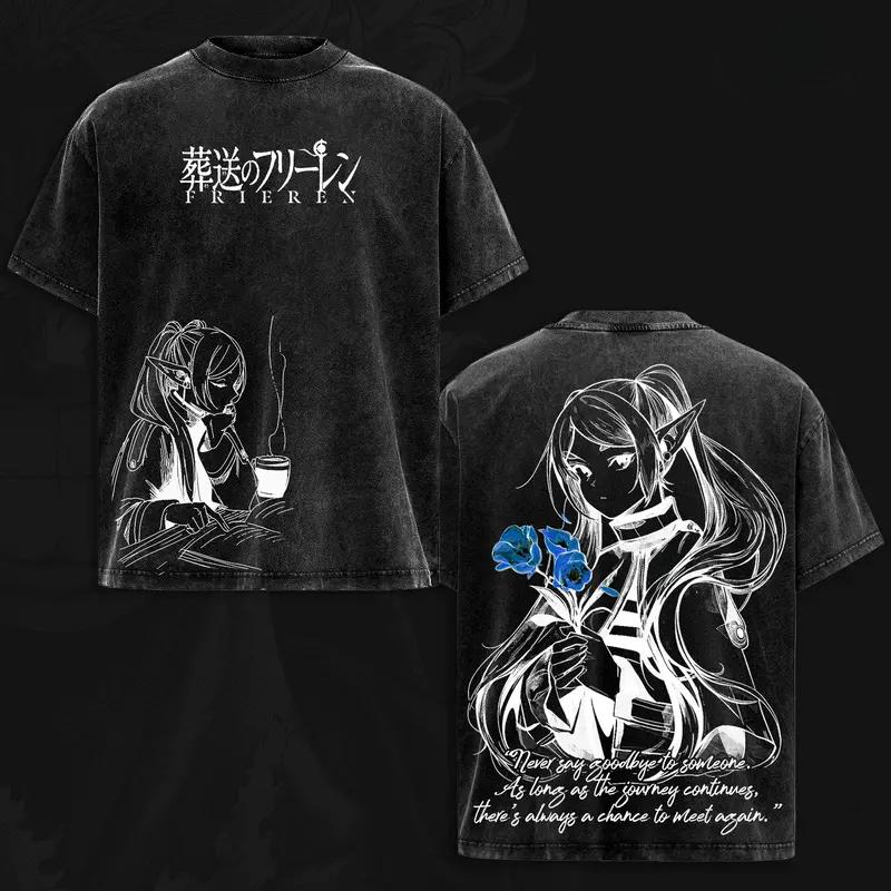 Frieren Beyond Journey s End T-shirt Fashion Y2k Vintage Washed Oversized T Shirt Men s Clothing High Quality Cotton Tee Tops XXL чорний
Frieren Beyond Journey s End T-shirt Fashion Y2k Vintage Washed Oversized T Shirt Men s Clothing High Quality Cotton Tee Tops XXL чорний