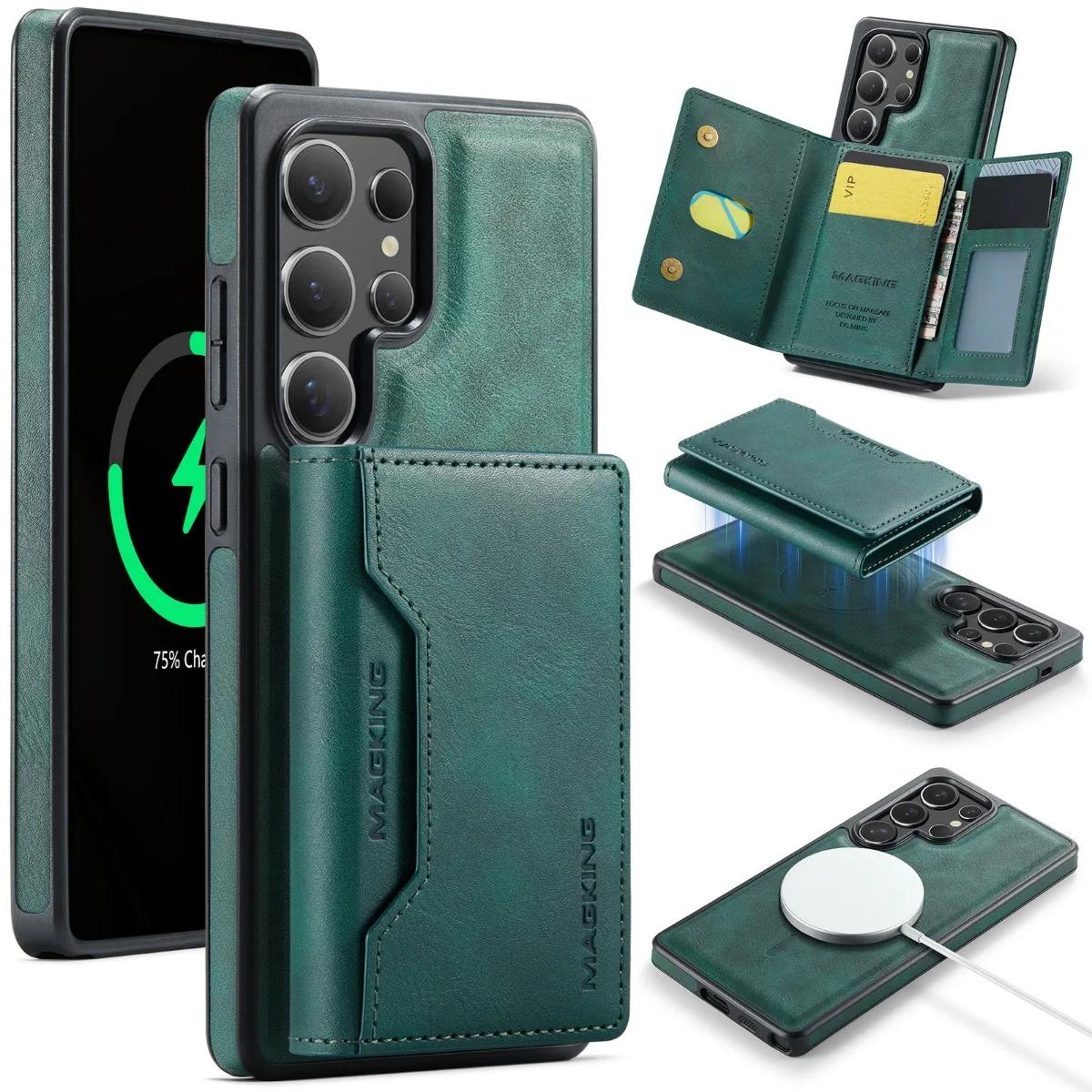 Чехол-кошелек с магнитными картами 2 в 1 для Samsung Galaxy S25 S23 Ultra S24 Plus для беспроводной зарядки MagSafe из искусственной кожи For Galaxy S23 Ultra
Чехол-кошелек с магнитными картами 2 в 1 для Samsung Galaxy S25 S23 Ultra S24 Plus для беспроводной зарядки MagSafe из искусственной кожи For Galaxy S23 Ultra