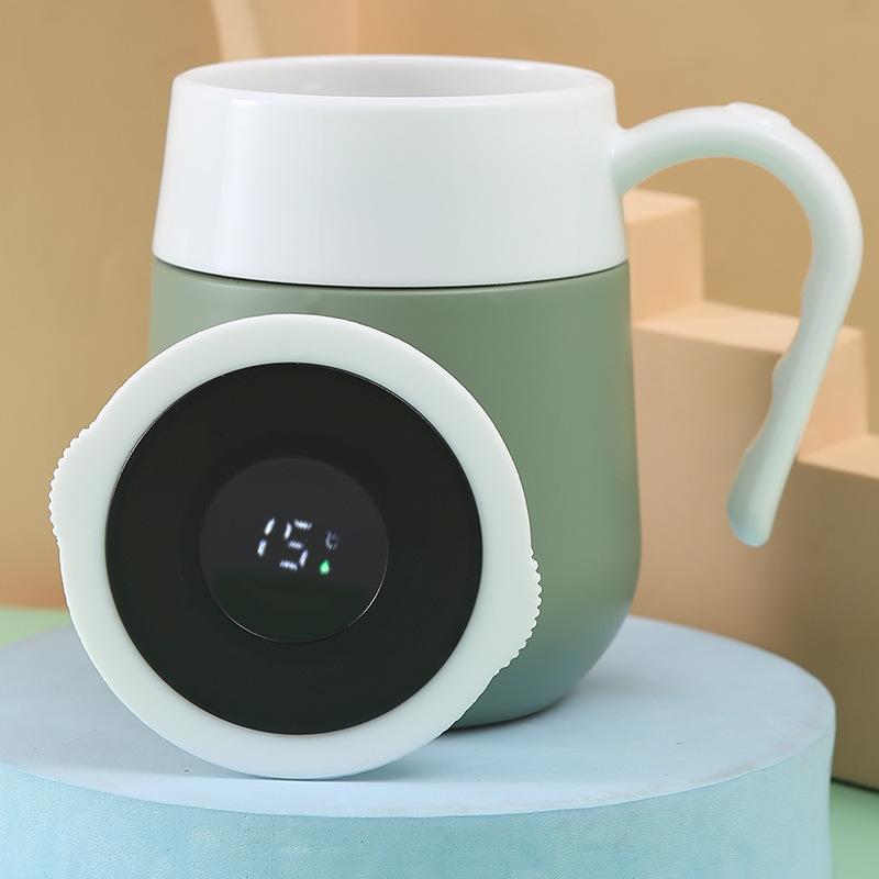 Smart Stainless Steel Travel Mug with Temperature Display Vacuum Insulated Thermal Coffee Thermos with Handle And Lid for On-the 470ml світло-зелений колір
Smart Stainless Steel Travel Mug with Temperature Display Vacuum Insulated Thermal Coffee Thermos with Handle And Lid for On-the 470ml світло-зелений колір