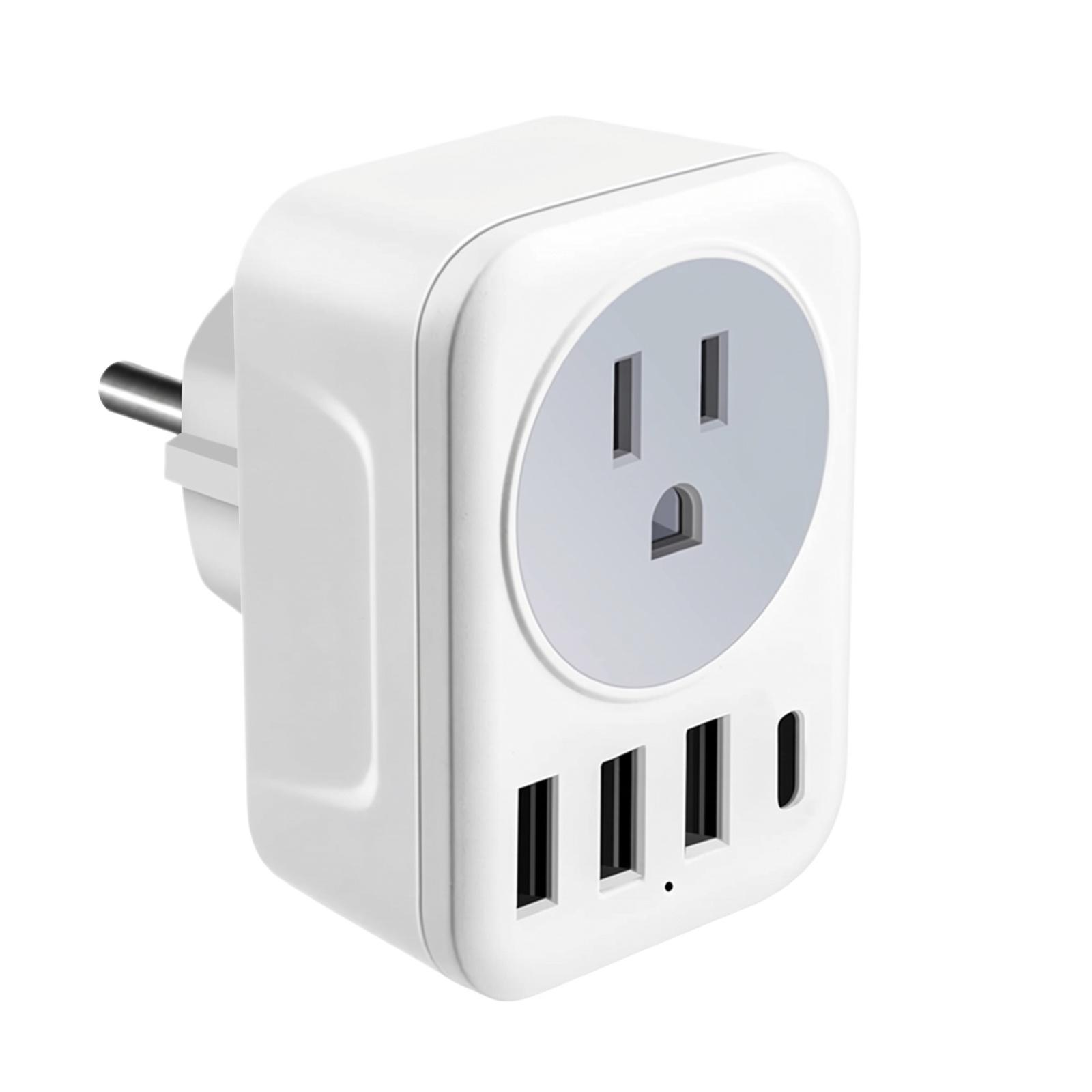 Universal Travel Adapter Plug Converter Power Socket Compatible with Multiple Countries Worldwide for Electronics Charging and Power Supply One Size
Universal Travel Adapter Plug Converter Power Socket Compatible with Multiple Countries Worldwide for Electronics Charging and Power Supply One Size