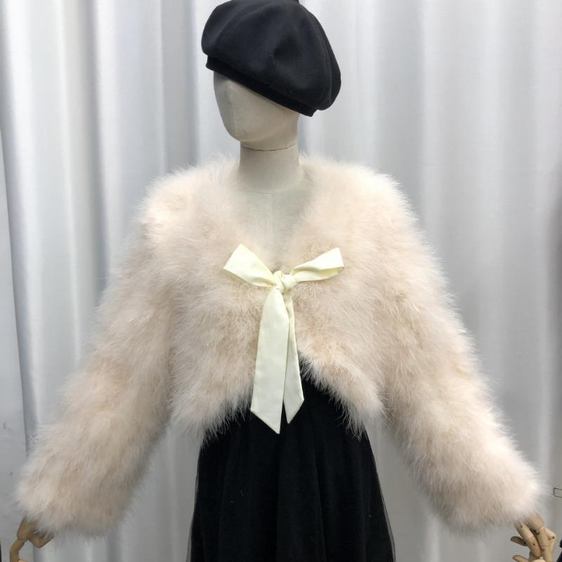 Sweet Bow Turkey Fur Jacket High Waist Long Sleeve Cotton Women s Winter Top M
Sweet Bow Turkey Fur Jacket High Waist Long Sleeve Cotton Women s Winter Top M