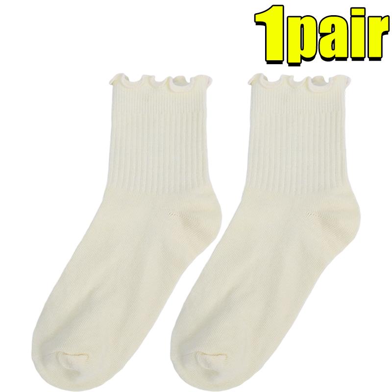 5/1pairs Women Spring and Autumn Pure Cotton Socks Paired with Small Leather Shoes Mushroom Edged Middle Socks Ins Trendy One Size
5/1pairs Women Spring and Autumn Pure Cotton Socks Paired with Small Leather Shoes Mushroom Edged Middle Socks Ins Trendy One Size