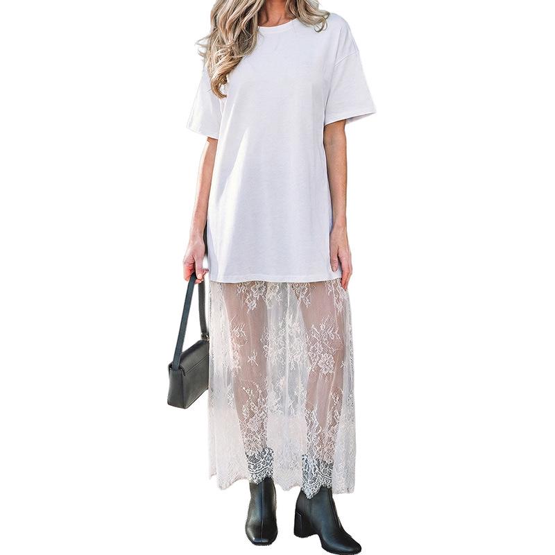 2025 Summer European & American Women s Lace Patchwork Short Sleeve Long Dress Small
2025 Summer European & American Women s Lace Patchwork Short Sleeve Long Dress Small