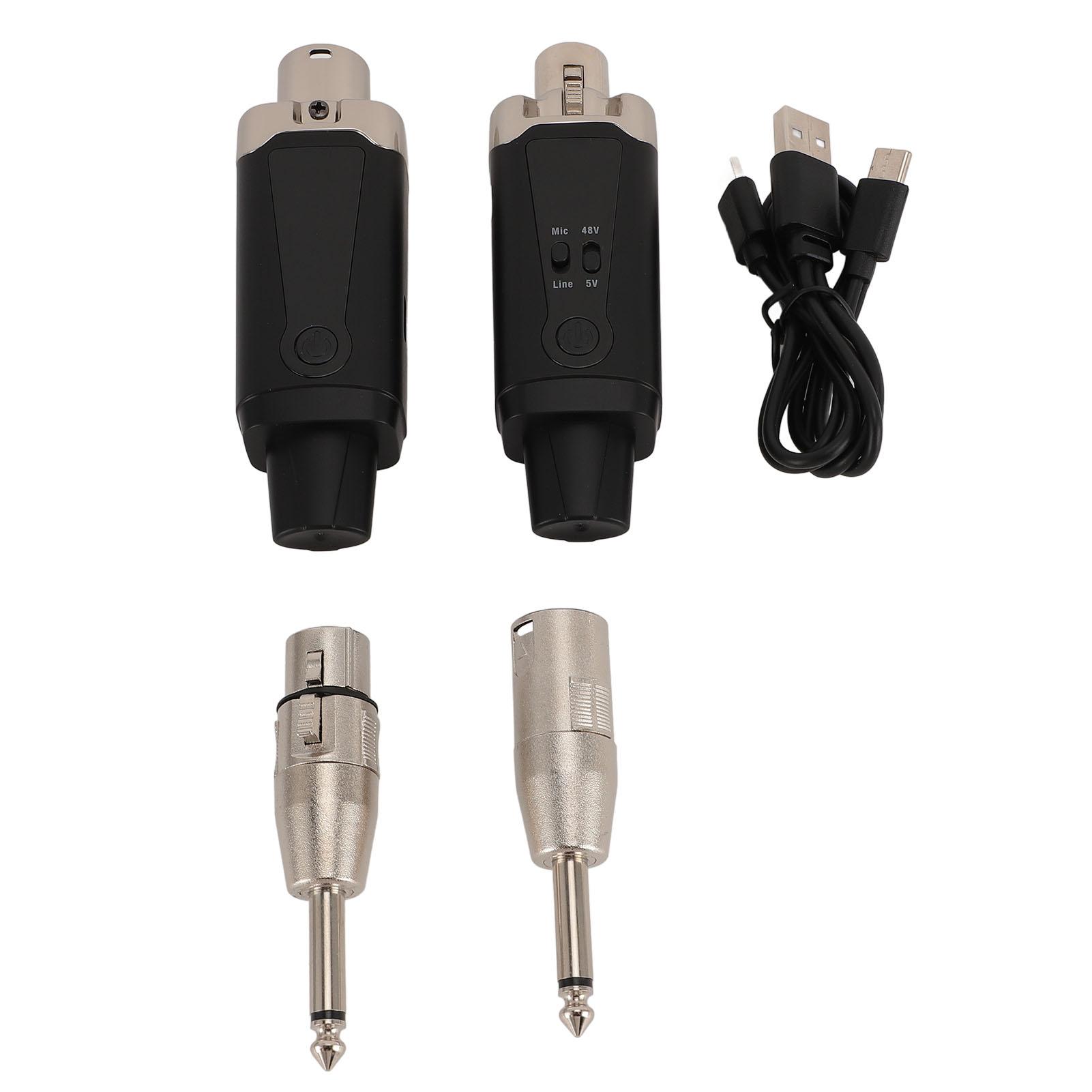 Wireless Mic Transmitter Receiver Support 48V Phantom Power 262ft Range UHF XLR Microphone Wireless
Wireless Mic Transmitter Receiver Support 48V Phantom Power 262ft Range UHF XLR Microphone Wireless