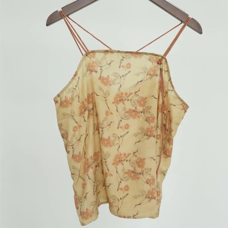 Johnature Женские весенние майки в китайском стиле, винтажные хлопковые топы с цветочным принтом, женские майки L хаки
Johnature Женские весенние майки в китайском стиле, винтажные хлопковые топы с цветочным принтом, женские майки L хаки